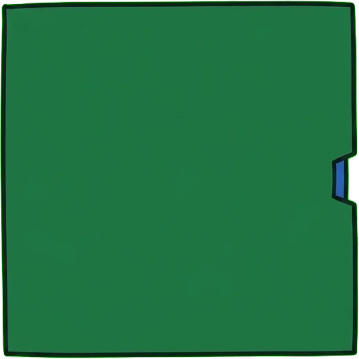 Daily report tick: green heartbeat cell with blue notch